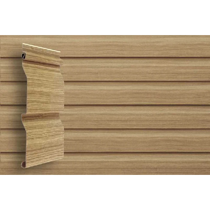 Виниловый сайдинг трехслойный Grand Line Корабельная доска Слим Tundra клен 3.00