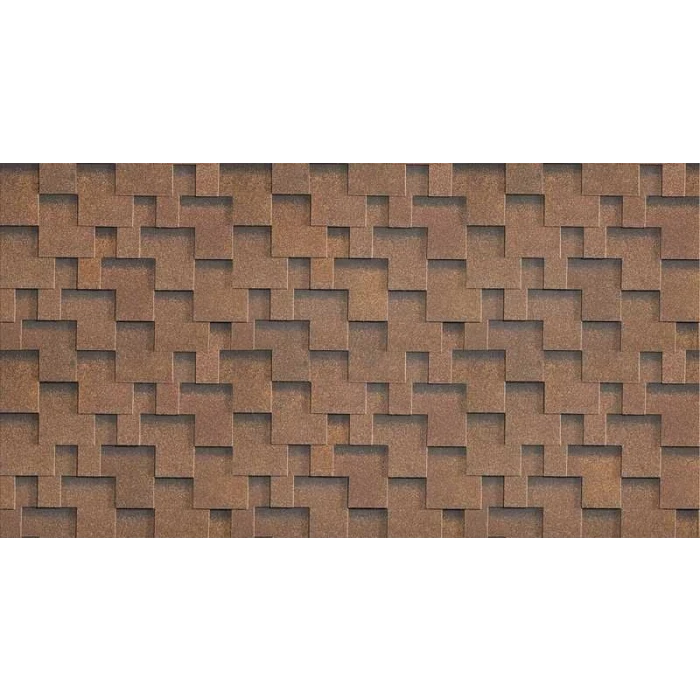 Гибкая черепица Технониколь Шинглас Фокстрот Дуб